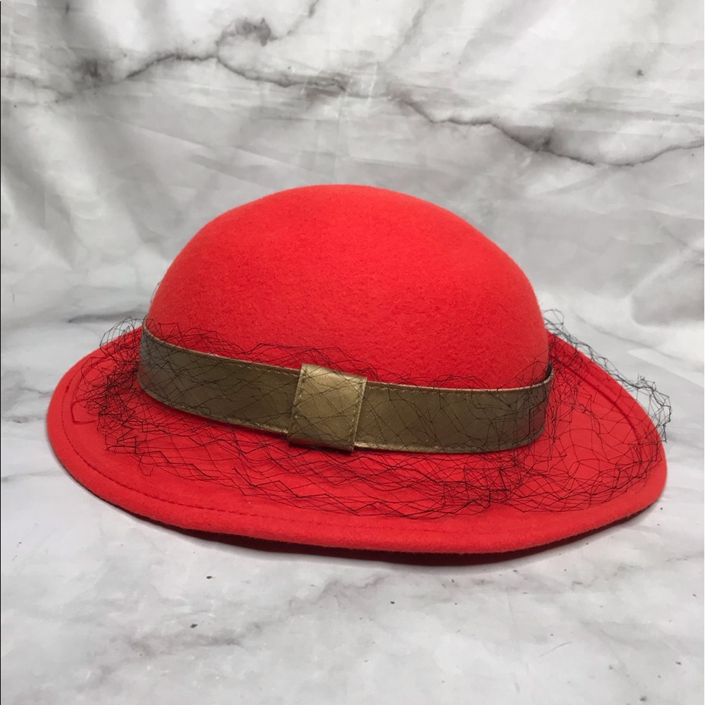 Vintage Splendide wool hat w/ tulle